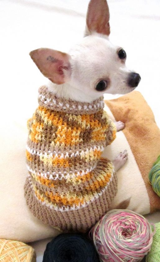 XXS XS Handmade Dog Puppy Apparel Costume Clothing Sweater D853 TeaCup 