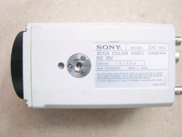 SONY Power HAD DXC 950 3CCD Color video camera DC 12V (MADE IN JAPAN 