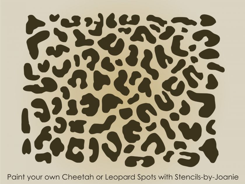   Leopard Spots Animal Safari Zoo Background Wall Art Border Sign  