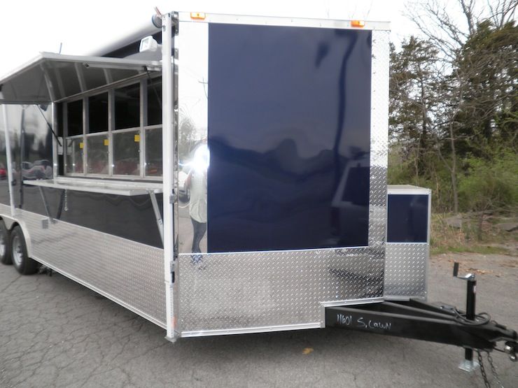 NEW 8.5 X 24 CONCESSION FOOD BBQ CATERING EVENT SMOKER TRAILER  