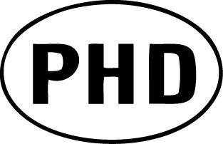 PHD Logo Decal Sticker  