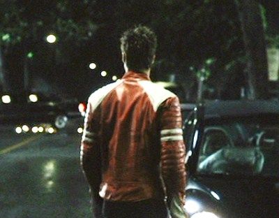 Fight Club Red & White leather jacket   