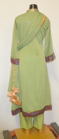 Shalwar Kameez XSmall Womens Green Indian Dress Outfit  