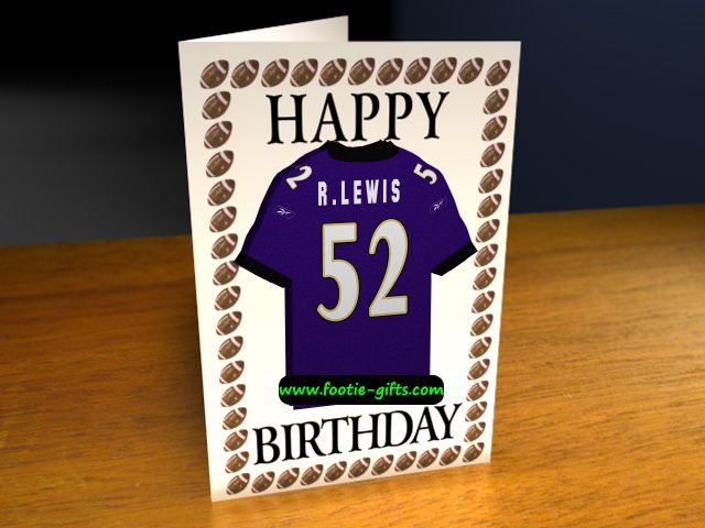 National Football League NFL Birthday Card / Greetings Card 