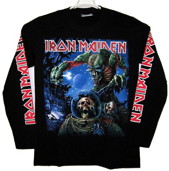 IRON MAIDEN The Final Frontier Long Sleeve T Shirt n75 New Size L 