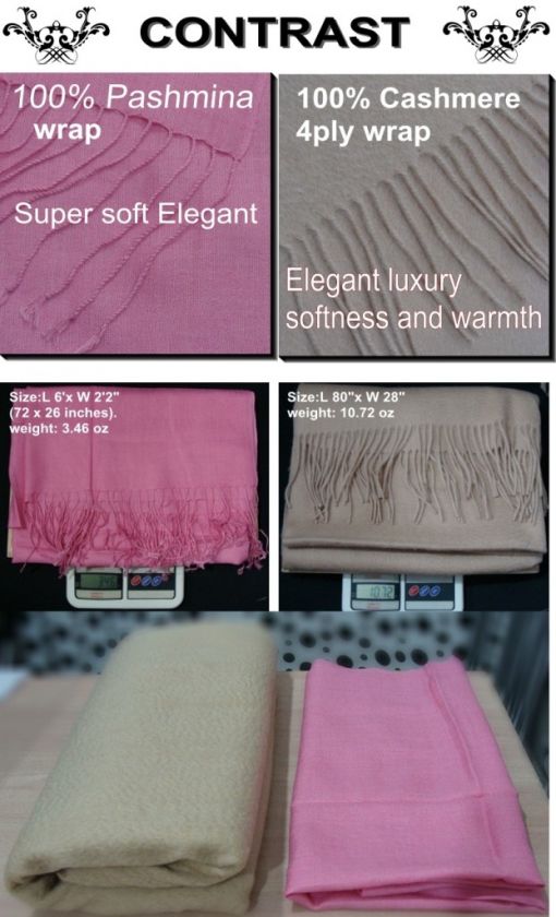 Wholesale high quality cashmere wool wrap shawl scarf  
