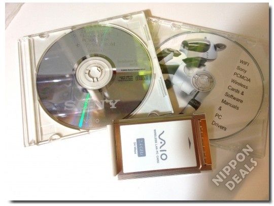 Sony AIBO Wireless LAN Card PCWA C150S IPHONE Control + DRIVER + PDF 