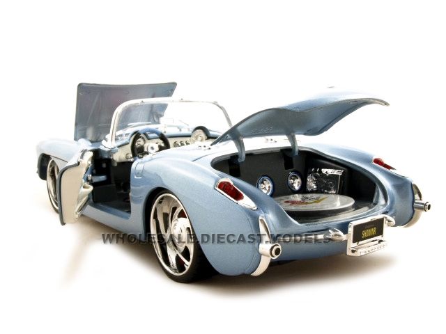   diecast car model of 1957 chevrolet corvette convertible die cast car