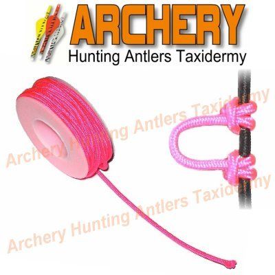 12 FT SPOOL ARCHERY BOW STRING RELEASE D LOOP NEON PINK  