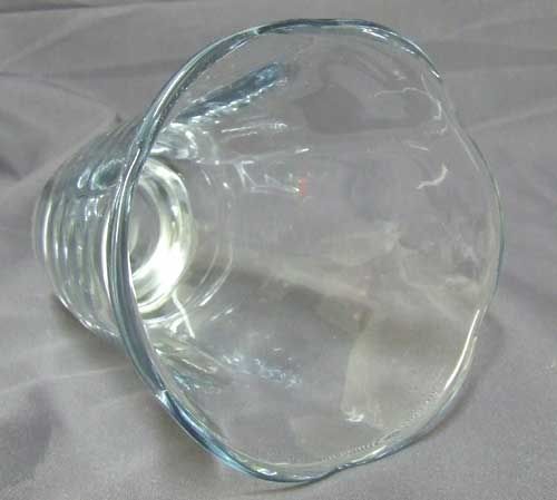 Strombergshyttan Pale Blue Art Glass Vase Signed 6.25  