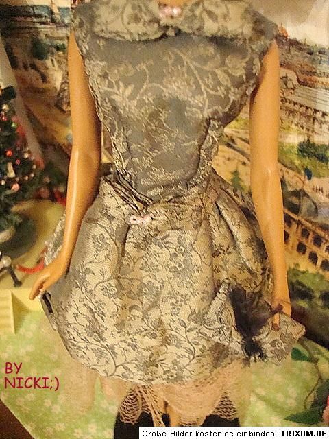 BARBIE OOAK BY NICKI;) GOTHIC DREAM ANTIQUE MATERIALS FOR SILKSTONE 