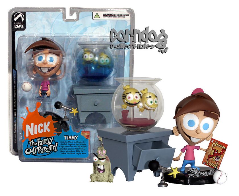 Odd Parents Palisades Toys Figure Nickelodeon Timmy Turner Set.