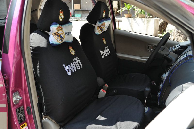 New REAL MADRID Vehicle Car AUTO Seat Headrest Covers  