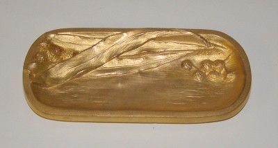 Antique Gilt Dore Bronze French Tray Signed C. Charles  